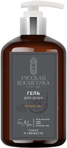 Изображение Гель для душа мужской Русская косметика тонус и свежесть 2в1 Русская косметика п/у, 400 мл