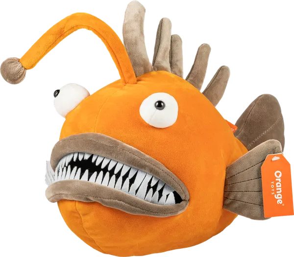 Изображение Мягкая игрушка 35см Оушен рыба удильщик кирпичная Оранж Тойс , 1 шт