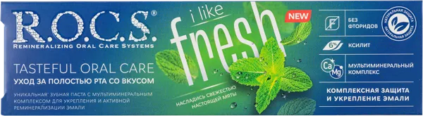 Изображение Зубная паста укрепляющая Рокс фреш ЕвроКосМед к/у, 74 мл