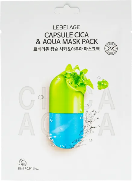 Изображение Маска для лица питательная Лебелаж центелла Корея Си энд Би м/у, 1 шт