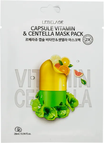 Изображение Маска для лица питательная Лебелаж витамины центелла Корея Си энд Би м/у, 1 шт