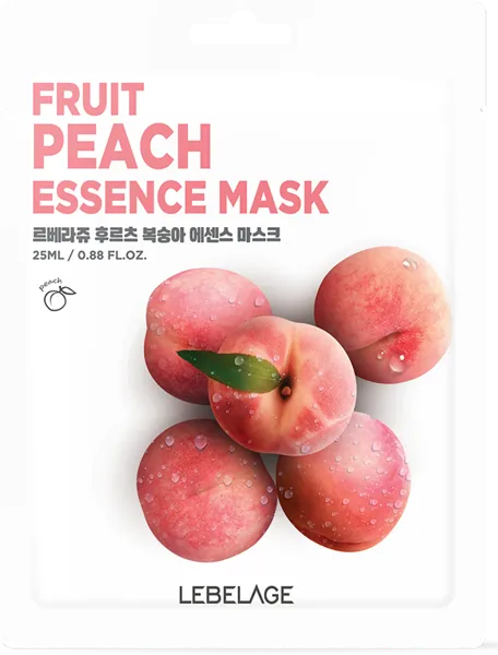 Изображение Маска для лица увлажняющая Лебелаж экстракт персика Корея Си энд Би м/у, 1 шт