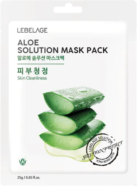 Изображение Маска для лица защитная Лебелаж экстракт алоэ Корея Си энд Би м/у, 1 шт
