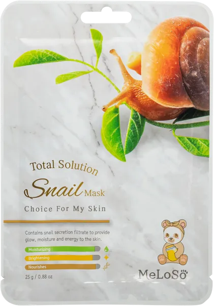 Изображение Маска для лица увлажняющая Мелосо экстракт улитки Скинэпл м/у, 1 шт