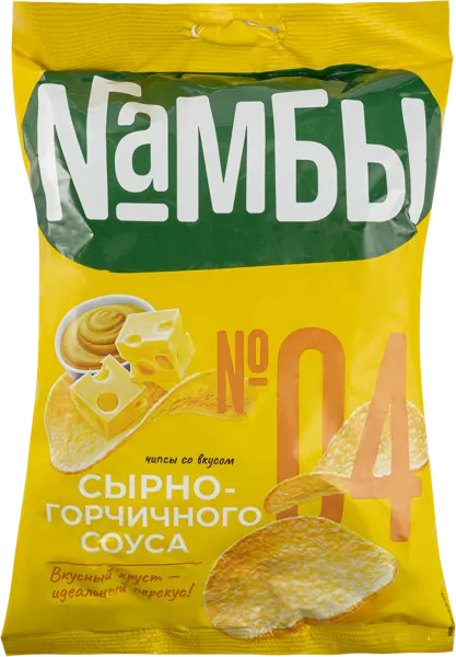 Изображение Чипсы картофельные Намбы сырно-горчичный соус Русскарт м/у, 70 г