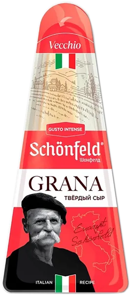 Изображение Сыр 43% 7 мес выдержка Шонфелд Грана твердый Нелт-Ритейл п/у, 160 г