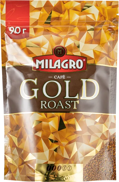 Изображение Кофе растворимый Милагро Голд Роаст Интеркафе м/у, 90 г