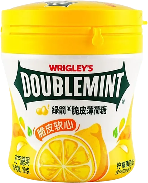 Изображение Драже жевательное Ригли даблминт со вкусом лимона Марс п/б, 80 г