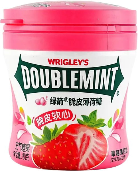 Изображение Драже жевательное Ригли даблминт со вкусом клубники Марс п/б, 80 г