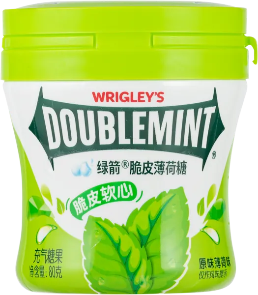 Изображение Драже жевательное Ригли даблминт со вкусом мяты Марс п/б, 80 г