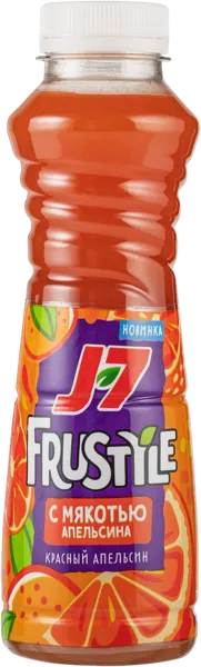 Изображение Напиток сокосодержащий негаз Дж 7 Фрустайл красный апельсин Лебедянский п/б, 0,385 л