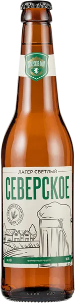 Изображение Пиво светлое Лагер 4,8% Северское Северское пиво с/б, 0,45 л