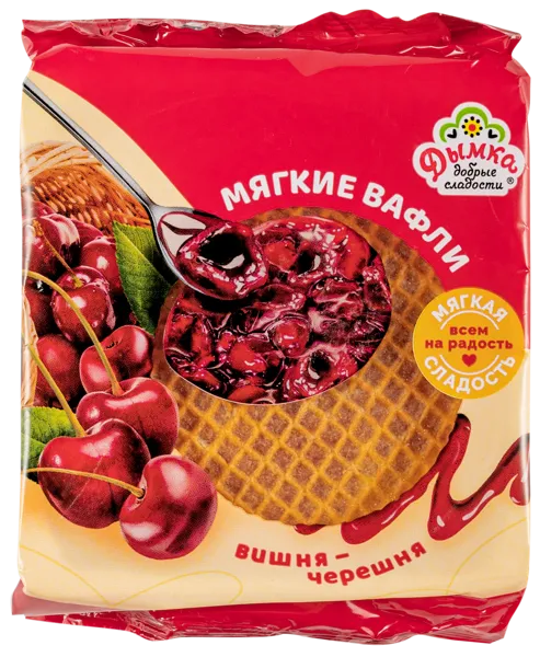 Изображение Вафли мягкие Дымка вишня черешня Дымка КФ м/у, 150 г