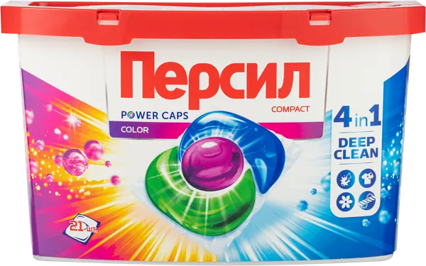 Изображение Капсулы для стирки Персил Дуо Капс цветное белье Хенкель п/у, 21 шт