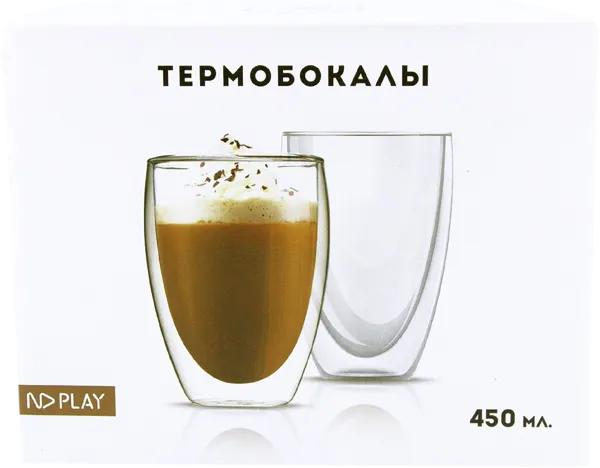 Изображение Термобокал 450мл НД плэй с двойными стенками Зибо Трейдинг кор, 2 шт