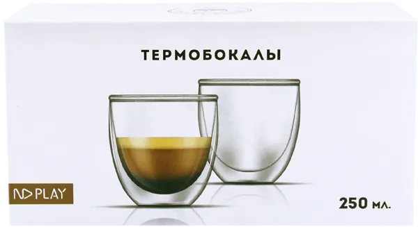 Изображение Термобокал 250мл НД плэй с двойными стенками Зибо Трейдинг кор, 2 шт