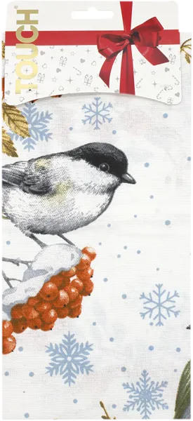 Изображение Полотенце 45*60см для кухни Тач Музыка зимы рогожка Аврора карт/уп, 1 шт