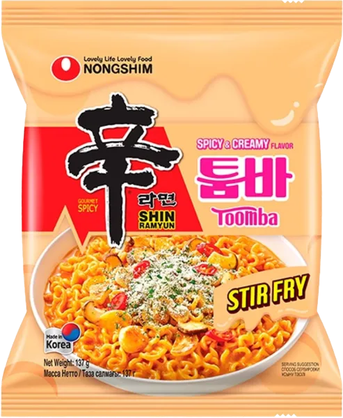 Изображение Лапша быстрого приготовления Нонгшим шин рамен тумба с сырно-сливочным вкусом Нонгшим м/у, 137 г