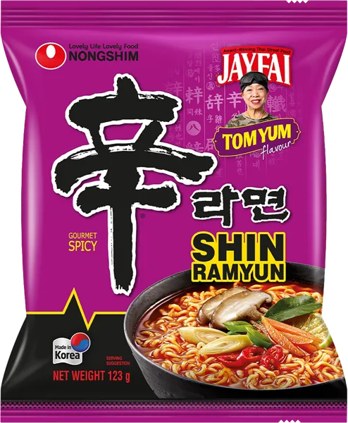 Изображение Лапша быстрого приготовления Нонгшим шин рамен том ям Нонгшим м/у, 123 г