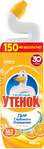 Изображение Средство для унитаза Туалетный Утенок цитрусовый Эс Си Джонсон п/у, 900 мл