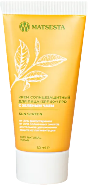 Изображение Крем для лица Мацеста зеленый чай СПФ 50+ Мацеста п/у, 50 мл