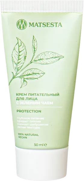 Изображение Крем для лица питательный Мацеста зеленый чай Мацеста п/у, 50 мл