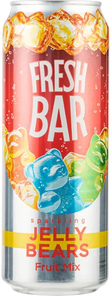 Изображение Напиток газ Фреш Бар Джели Беарс Глобал Дринкс ж/б, 0,45 л