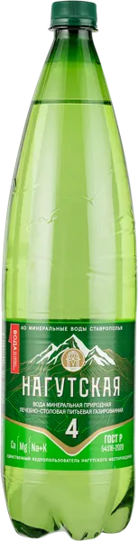 Изображение Мин вода газ рН 6,7 Нагутская-4 лечебно-столовая Рокадовские Мин Воды п/б, 1,5 л