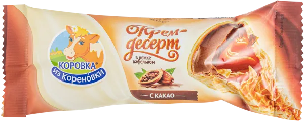 Изображение Сырок глазированный 25% в рожке Коровка из Кореновки какао Кореновский МКК м/у, 40 г