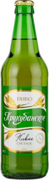 Изображение Пиво светлое Лагер 4,0% Динское Прикубанское Динской ПЗ с/б, 0,5 л