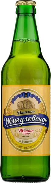 Изображение Пиво светлое Лагер 4,0% Динское жигулевское Динской ПЗ с/б, 0,5 л