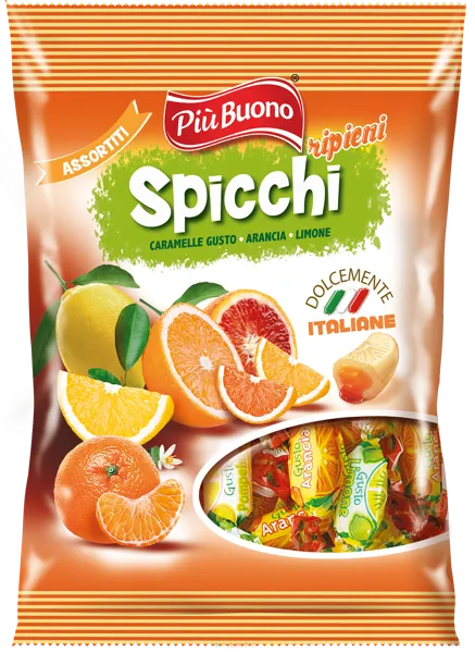 Изображение Карамель с начинкой Пъю буоно цитрусовое ассорти Пъю Буоно м/у, 175 г