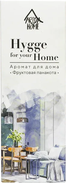 Изображение Аромадиффузор интерьерный Хюгге хоум фруктовая панакота Арида Хоум к/у, 50 мл