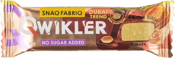 Изображение Батончик в шокол без сахара Снэк фабрик арахис тесто катаифи Фитнес Фуд м/у, 35 г