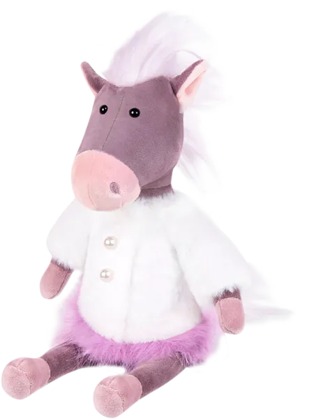 Изображение Мягкая игрушка 22см Макси тойз лошадка холли Джангсу Сохо , 1 шт
