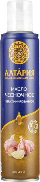 Изображение Масло подсолнечное Алтария спрей чеснок нераф Алтария ж/б, 250 мл