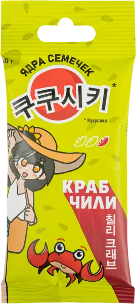 Изображение Семечки подсолнечника Кукусики ядра краб чили ИП Наникова ИЮ м/у, 40 г