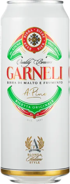 Изображение Пивной напиток светлое Эль 4,7% Гарнели Кволити Бреверс ж/б, 0,5 л