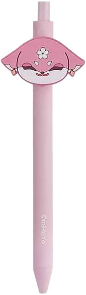 Изображение Ручка 0,5мм черная гелевая Геншин Импакт Тейват Зу Мико Михоё , 2 шт