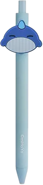 Изображение Ручка 0,5мм черная гелевая Геншин Импакт Тейват Зу Тарталья Михоё , 2 шт