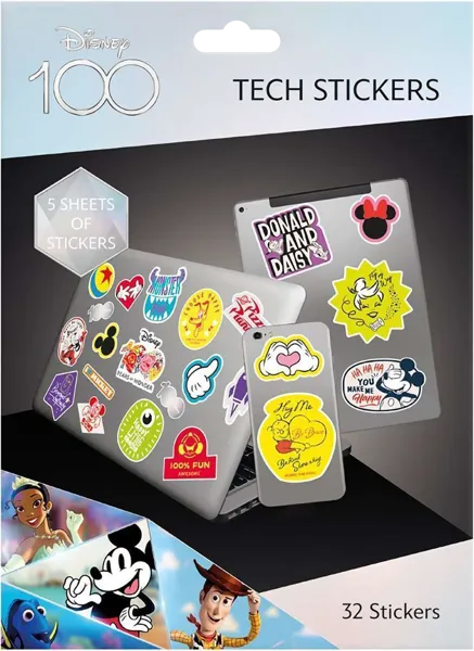 Изображение Наклейки 5 листов Дисней хэппи фейсиз Пирамид Интернешнл п/у, 32 шт