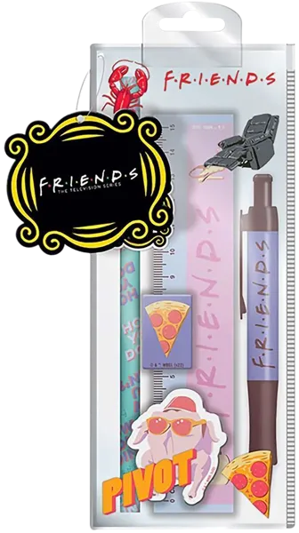 Изображение Набор канцелярский Друзья 5 предметов Пирамид Интернешнл п/у, 1 шт