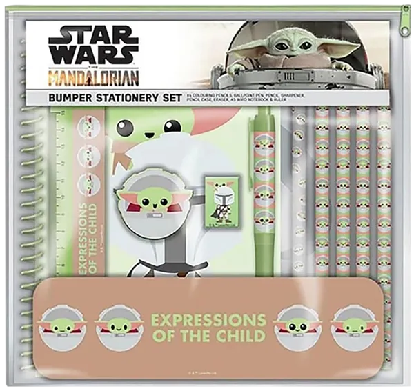Изображение Набор канцелярский Звездные войны Мандалорец 11 предметов Пирамид Интернешнл м/у, 1 шт