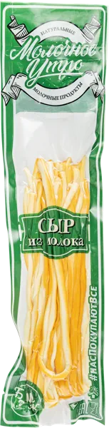 Изображение Сыр 45% копченый Молочное утро пряди Маркова ИП м/у, 100 г