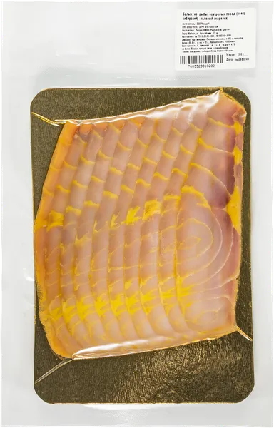 Изображение Рыба вяленая нарезка Ройал Кэтч осетр балык Ресурс ООО в/у, 200 г