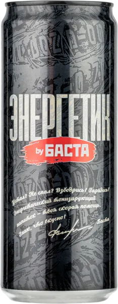 Изображение Напиток Энергетический Бай Баста Вакуленко В. М. ж/б, 0,33 л