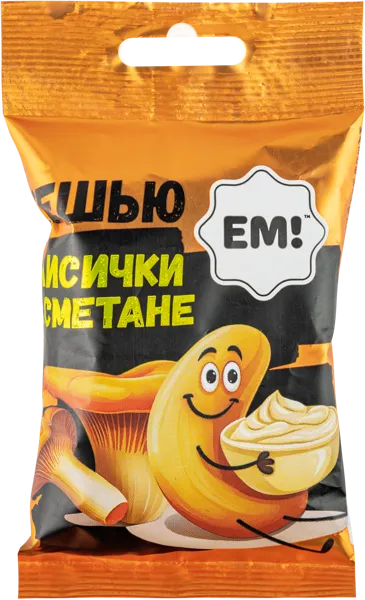 Изображение Кешью жареный ЕМ лисички в сметане Орехпром м/у, 50 г