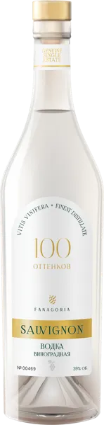 Изображение Водка виноградная 39% 100 Оттенков совиньон Фанагория с/б, 0,7 л