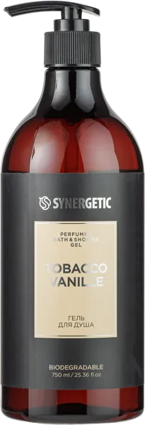 Изображение Гель для душа Синергетик БИО табак ваниль Синергетик п/у, 750 мл
