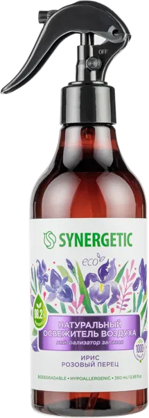 Изображение Освежитель воздуха Синергетик БИО ирис и розовый перец Синергетик п/у, 380 мл